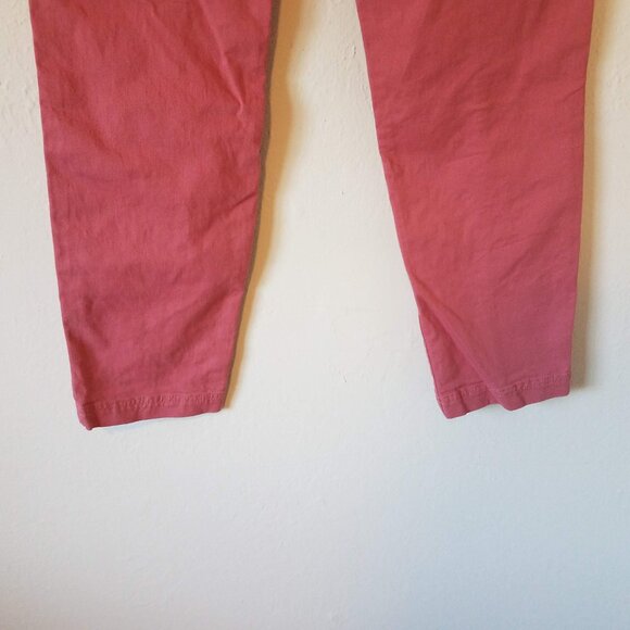 Boden Pants Women's 8P Petite Abingdon Trousers Dusty Red T0727 Cotton Elastane - Picture 8 of 11